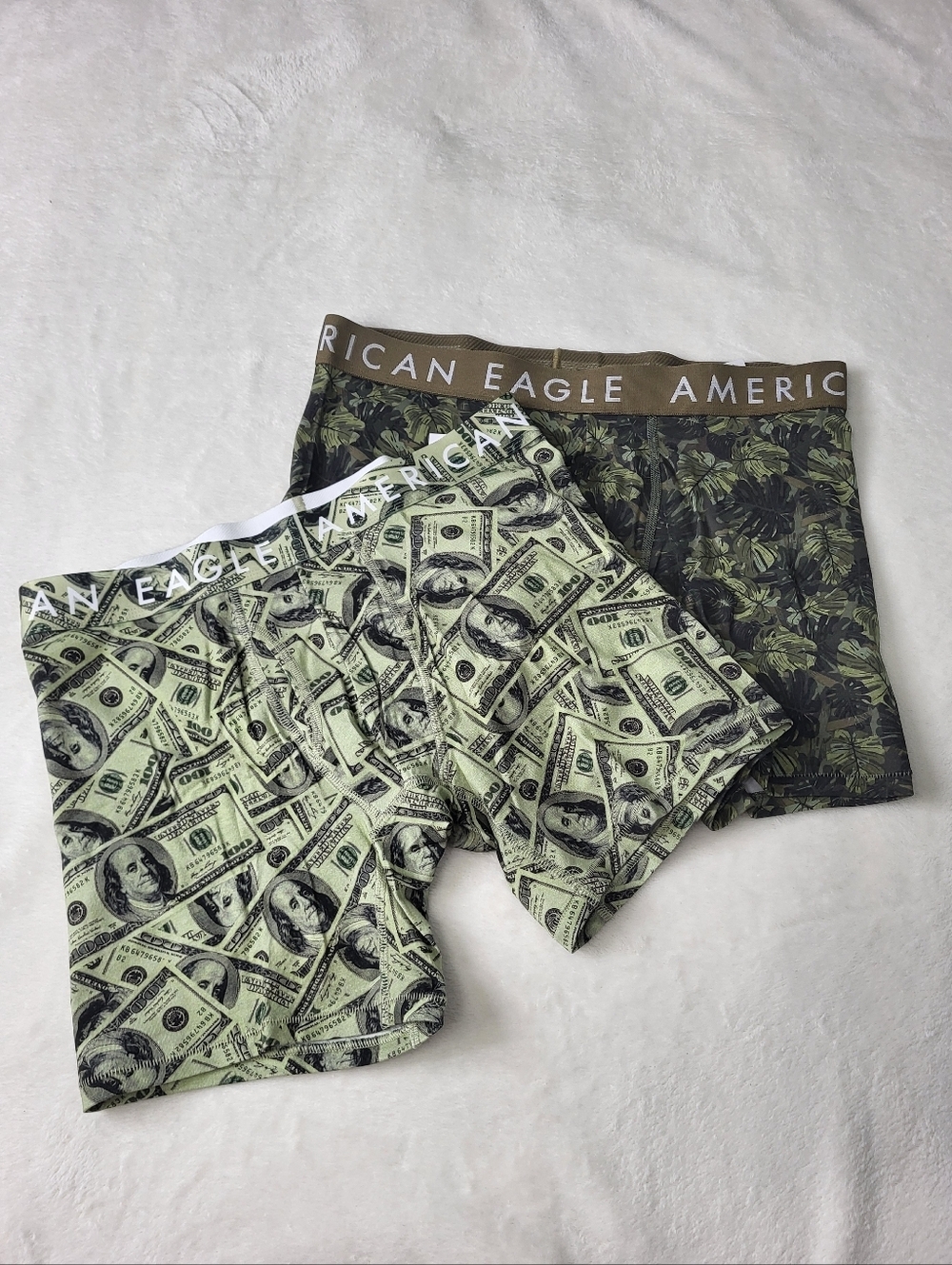 American Eagle Boxer Briefs. Size Medium Underware. Bills Money Print. Medium.